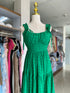 Summer Hollow Out Embroidery Tiered Long Dresses